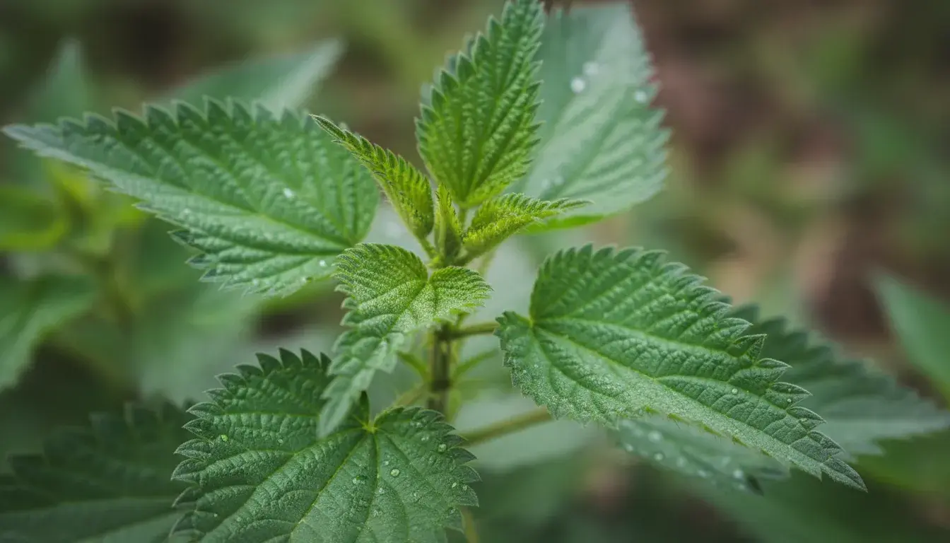 Młode listki pokrzywy