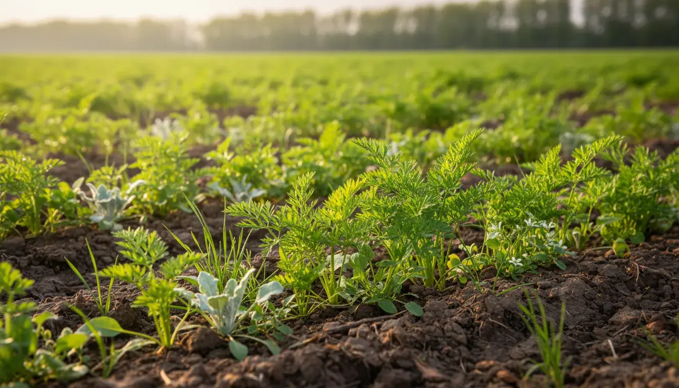 Jakie są najczęstsze chwasty występujące w marchwi i pietruszce?