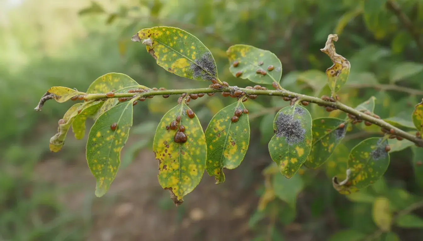Jakie są objawy żerowania tarczników na roślinach?