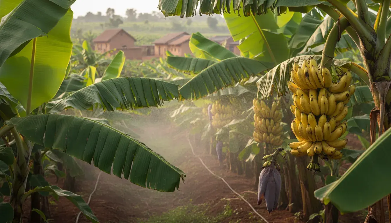 Czym charakteryzuje się uprawa bananów w Kamerunie?