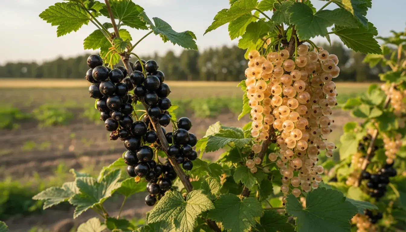 Co obejmuje uprawa czarnej i białej porzeczki w USA?