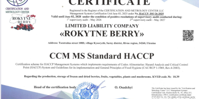 ROKYTNE BERRY to nowoczesna firma przetwórstwa owoców. Mrożenie szokowe