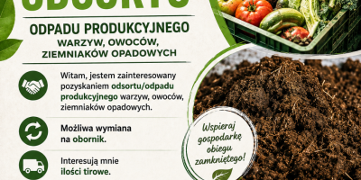 Witam, jestem zainteresowany pozyskaniem odsortu/odpadu produkcyjnego warzyw, owoców, ziemniaków