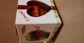 Sprzedam własnej produkcji, okolicznościowe jabłka na Walentynki, z napisami